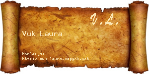 Vuk Laura névjegykártya